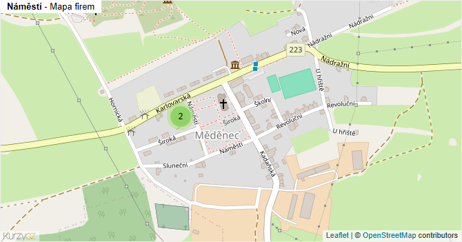 Náměstí - mapa firem