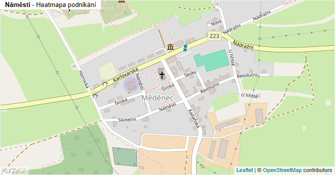 Náměstí - mapa podnikání
