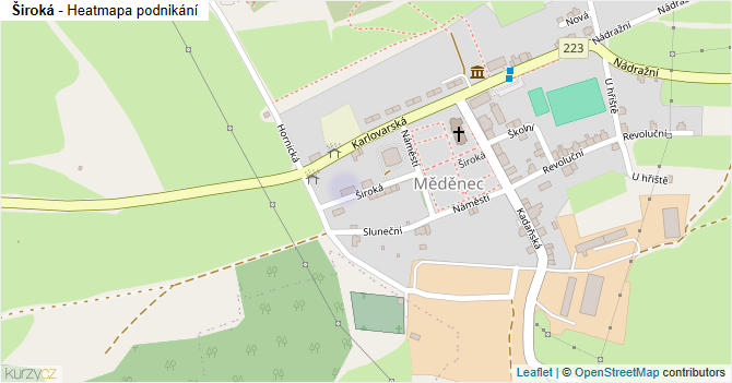 Široká - mapa podnikání