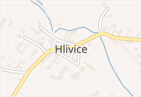 Hlivice v obci Medlov - mapa části obce