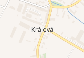 Králová v obci Medlov - mapa části obce