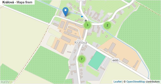 Králová - mapa firem