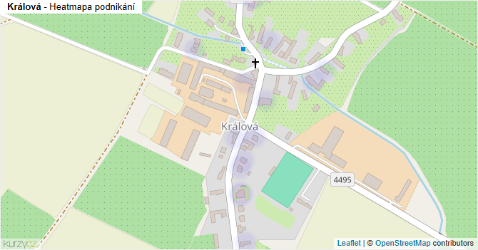 Králová - mapa podnikání