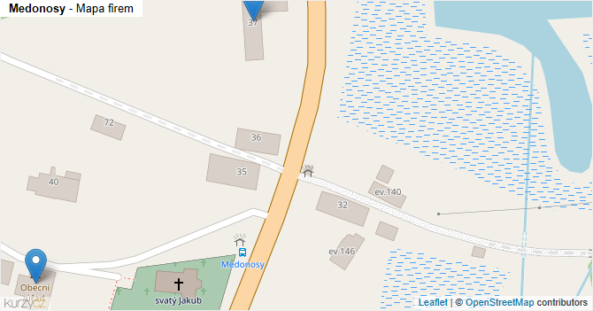 Medonosy - mapa firem