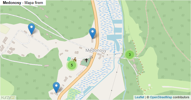 Medonosy - mapa firem