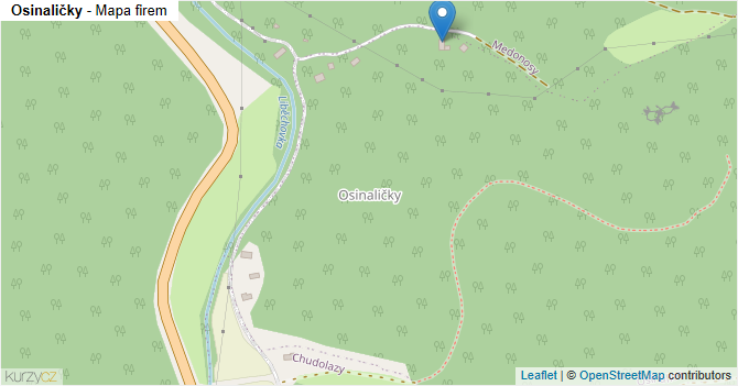 Osinaličky - mapa firem