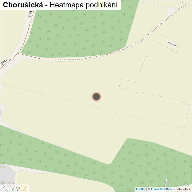 Mapa Chorušická - Firmy v ulici.