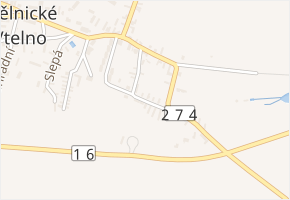 Na Placandě v obci Mělnické Vtelno - mapa ulice