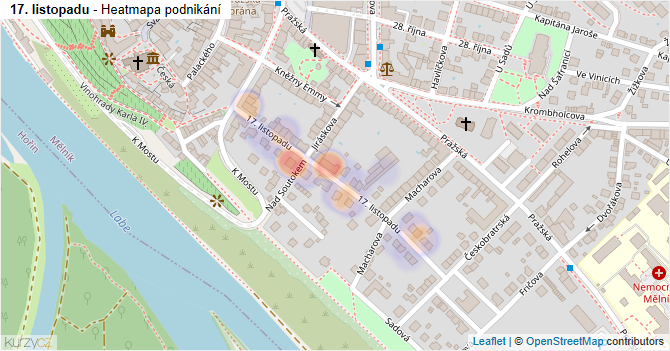 17. listopadu - mapa podnikání