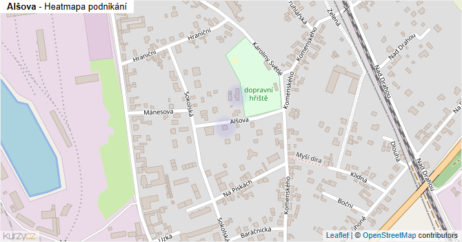 Alšova - mapa podnikání