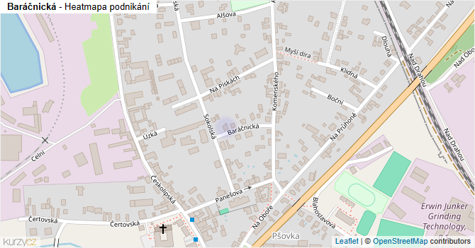 Baráčnická - mapa podnikání