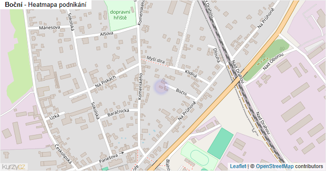 Boční - mapa podnikání