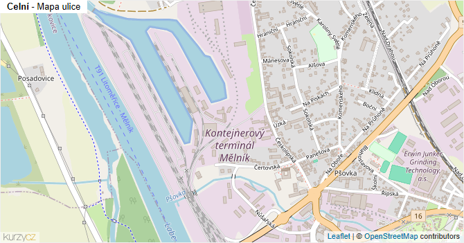 Celní - mapa ulice