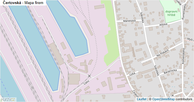 Čertovská - mapa firem