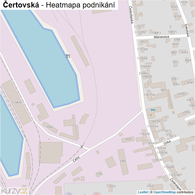 Mapa Čertovská - Firmy v ulici.