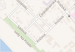Českobratrská v obci Mělník - mapa ulice