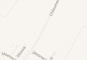 Chloumecká v obci Mělník - mapa ulice