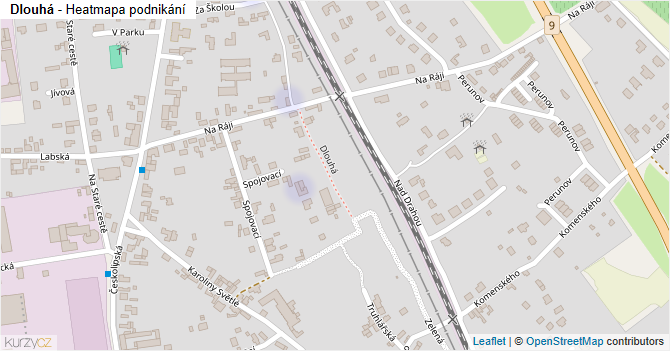 Dlouhá - mapa podnikání