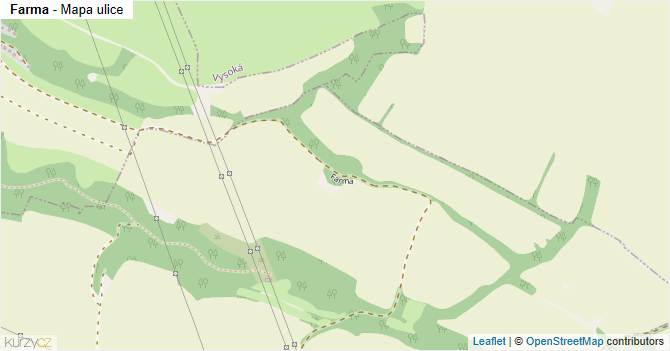 Farma - mapa ulice