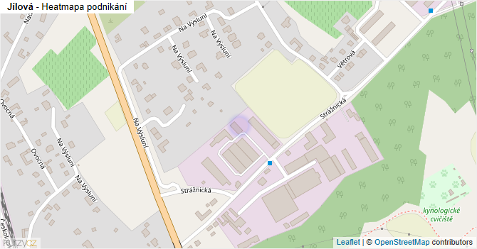 Jílová - mapa podnikání