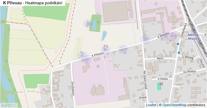 K Přívozu - mapa podnikání