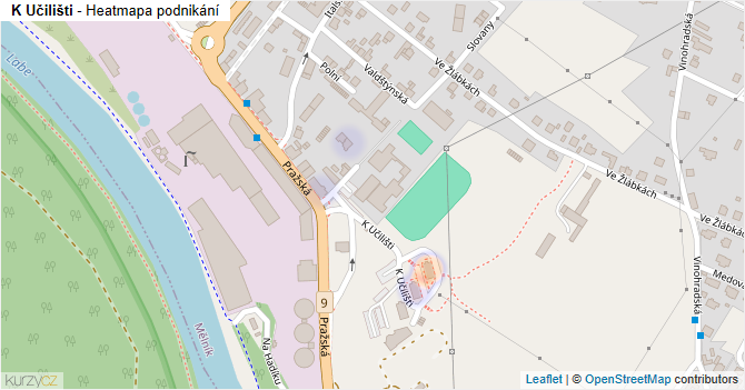 K Učilišti - mapa podnikání