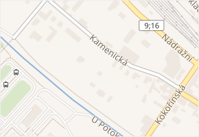 Kamenická v obci Mělník - mapa ulice