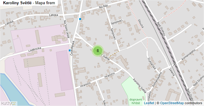 Karoliny Světlé - mapa firem
