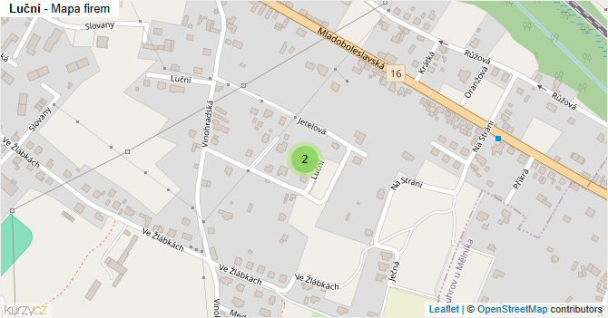 Luční - mapa firem