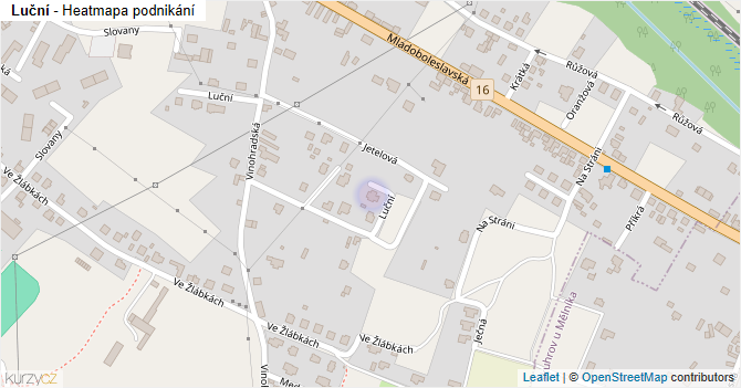 Luční - mapa podnikání
