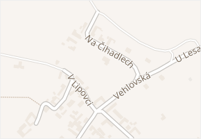 Na Čihadlech v obci Mělník - mapa ulice