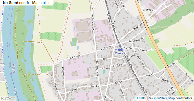 Na Staré cestě - mapa ulice