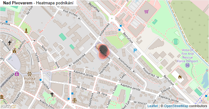 Nad Pivovarem - mapa podnikání