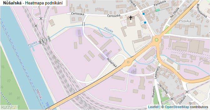 Nůšařská - mapa podnikání