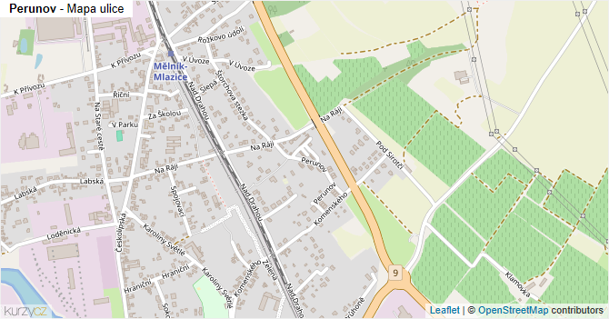 Perunov - mapa ulice
