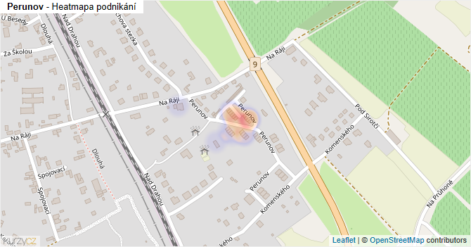 Perunov - mapa podnikání