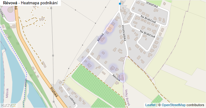 Révová - mapa podnikání