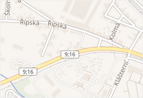 Řípská v obci Mělník - mapa ulice