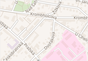 Rohelova v obci Mělník - mapa ulice