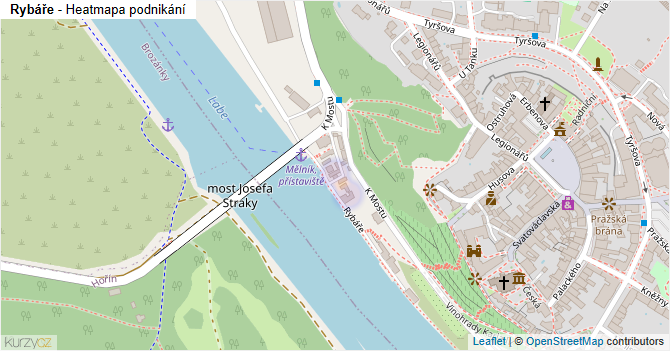 Rybáře - mapa podnikání