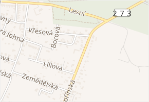 Šeříková v obci Mělník - mapa ulice