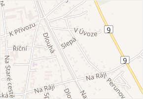 Slepá v obci Mělník - mapa ulice