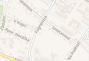 Smetanova v obci Mělník - mapa ulice