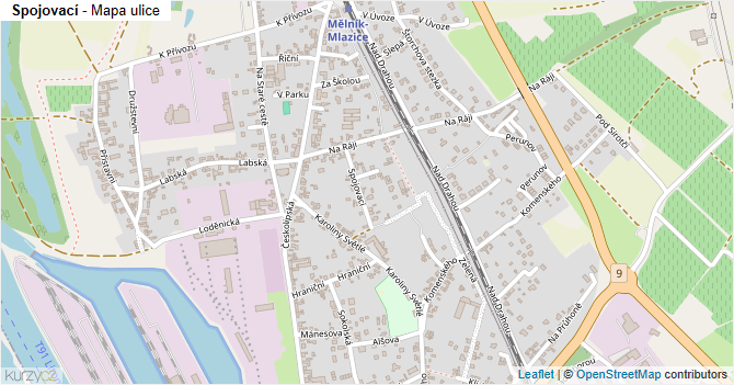 Spojovací - mapa ulice