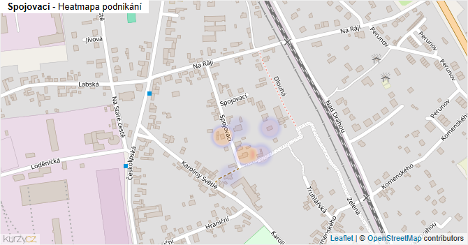 Spojovací - mapa podnikání