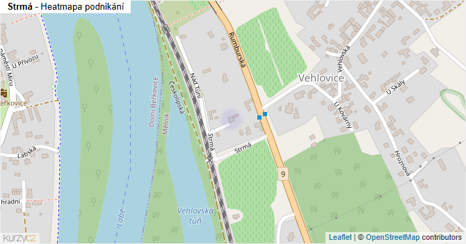 Strmá - mapa podnikání