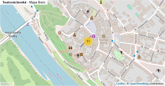 Svatováclavská - mapa firem