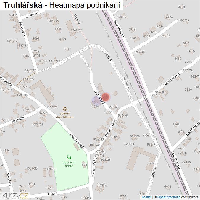 Mapa Truhlářská - Firmy v ulici.