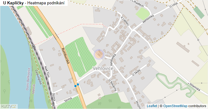 U Kapličky - mapa podnikání