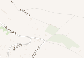 U Lesa v obci Mělník - mapa ulice